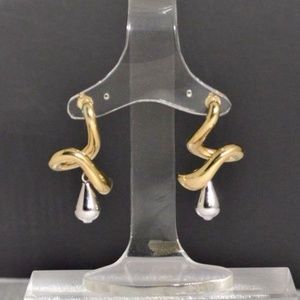 CARLA 14K Yel Gold & Sterling Electroform Earrings